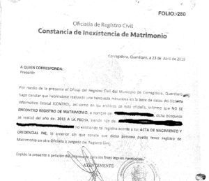 Перевод справки о семейном положении